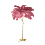 Elegant Feather Floor Lamp with Adjustable Bulbs for Stylish Home Decor