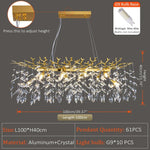 Crystal Suspension Pendant Light: Elegant Chandelier for Dining Room, Living Room, Kitchen