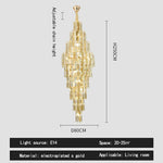 Crystal Loft Pendant Light: Sleek Spiral Staircase Chandelier