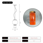 Nordic Glass LED Pendant Chandelier for Home Dining and Kitchen Bar