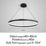 Artistic Black Chandelier for Living Room, Bedroom, Dining Room Lighting