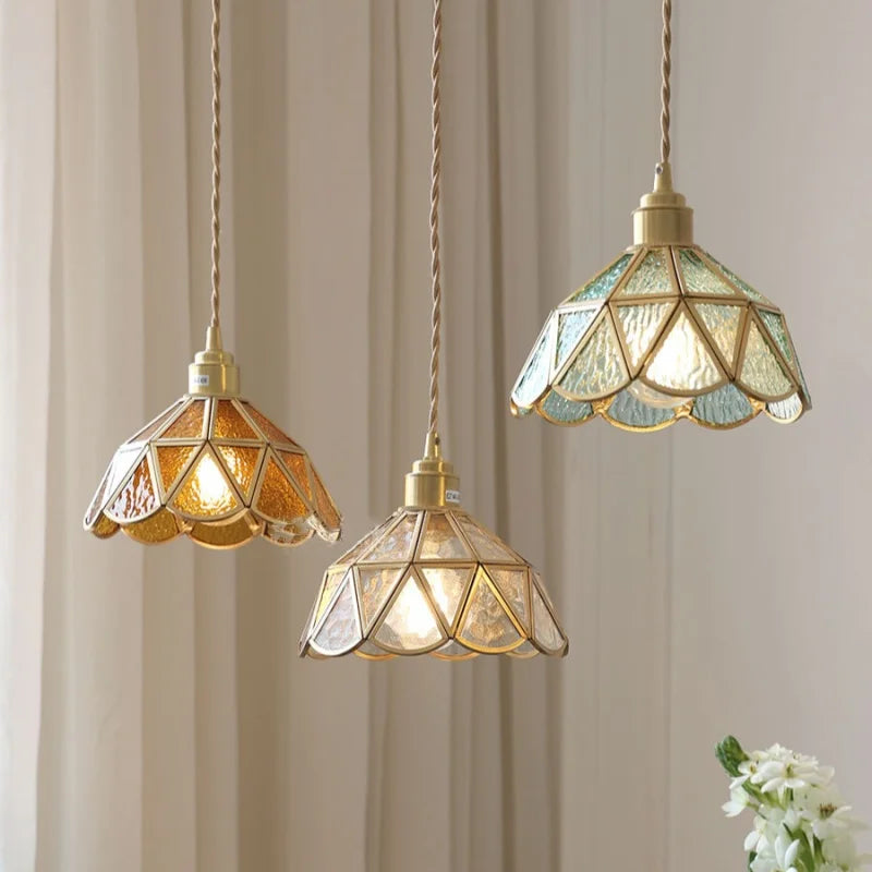 Nordic LED Pendant Lights Adjustable Hanging Lamp Glass Kitchen Light