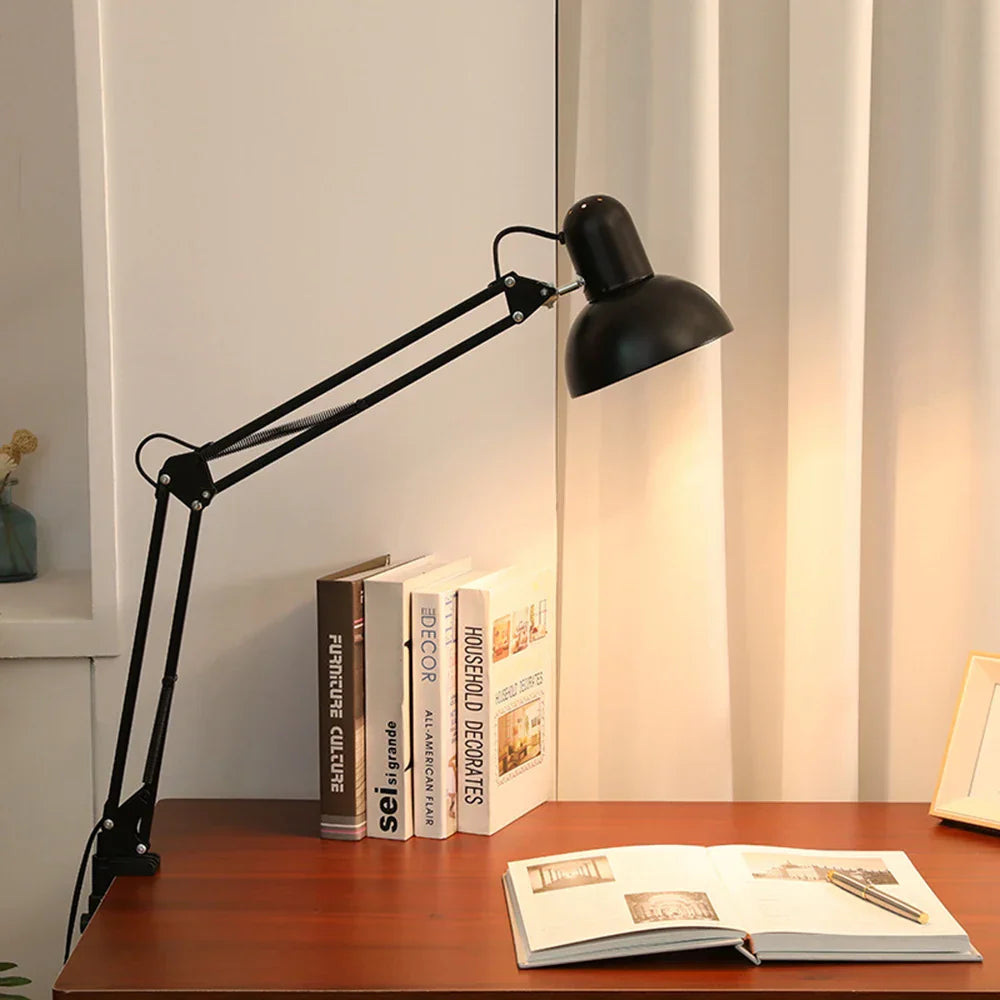 Metal Architect Desk Lamp: Modern, Adjustable, Folding Reading Light