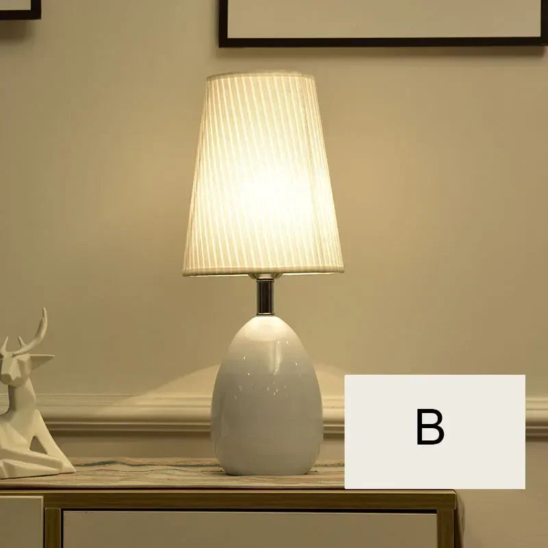 Modern Black and White Living Room Coffee Table Bedroom Night Lamp Design Bedside Lamps