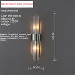Crystal Copper Wall Lights: Postmodern Luxe Bedroom & Living Room Lighting