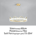 Crystal Flower Ring Chandelier for Modern Living and Bedroom