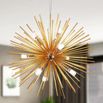 Gold LED Chandelier Pendant Light for Modern Kitchen Island Living Room