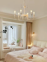 French Light Luxury Living Room Chandelier American Atmosphere Candle Lamp