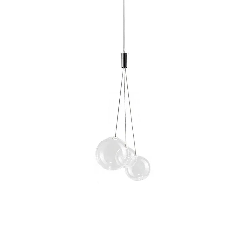 Bubble Glass Chandeliers Pendant Lights for Kitchen Island and Dining Room