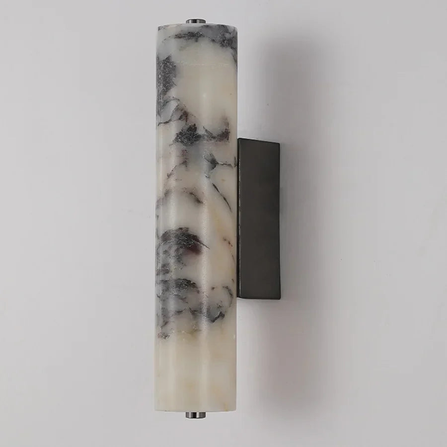 Modern Cylinder Marble Wall Lamp - Luxury LED Wall Lights for Living Room