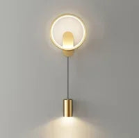 Modern Nordic LED Wall Sconce for Bedroom Decor - Black/Gold Wall Lamp