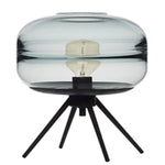 Glass & Metal Nordic Sofa Desk Lamp for Postmodern Bedroom & Living Room