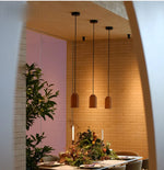 Nostalgic Industrial Cement Pendant Lamp Orange Hanging Light for Home Decor