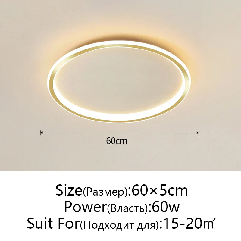 Dimmable LED Ceiling Light for Modern Nordic Home Living Room Lighting