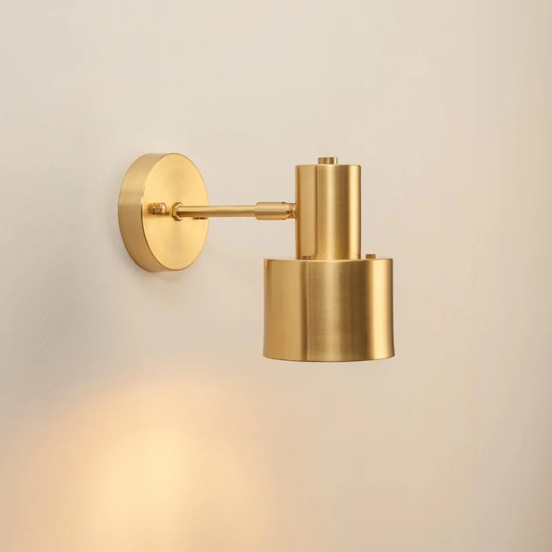 Nordic Copper LED Wall Lamp Pull Chain Switch Wandlamp
