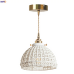 French Minimalism Ceramic LED Pendant Light for Home Decor