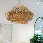 Rattan Wabi Sabi LED Chandelier for Home Decor Lighting