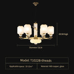 Luxe Jade Chandelier for Living Room, Villa, and Duplex Hall