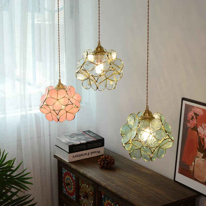 Glass Copper LED Pendant Lamp | Nordic Modern Luxury Hanging Light