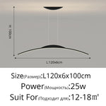 LED Ceiling Pendant Lamp: Minimalist Chandelier, Height Adjustable, Home Decor Solution