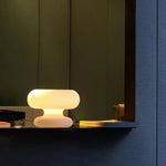 Nordic Glass Mushroom Table Lamp for Living Room Sofa Sides Reading Floor