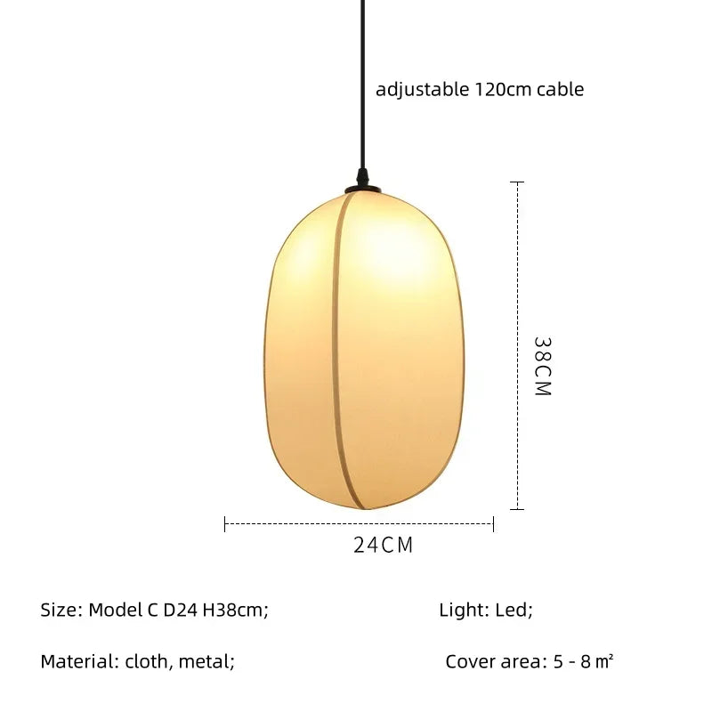 Minimalist Wabi Sabi Nordic Pendant Light for Dining Room and Bar