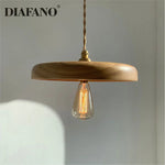 Wood Pendant Lights, Creative Art Hanging Lamps for Restaurant, Bar, Bedside