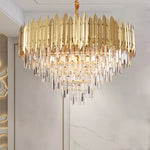 Crystal Chandelier LED Pendant Light Fixture for Luxury Living Room Décor