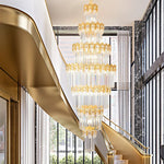Crystal Staircase Chandelier: Luxurious European Style for Villa Living