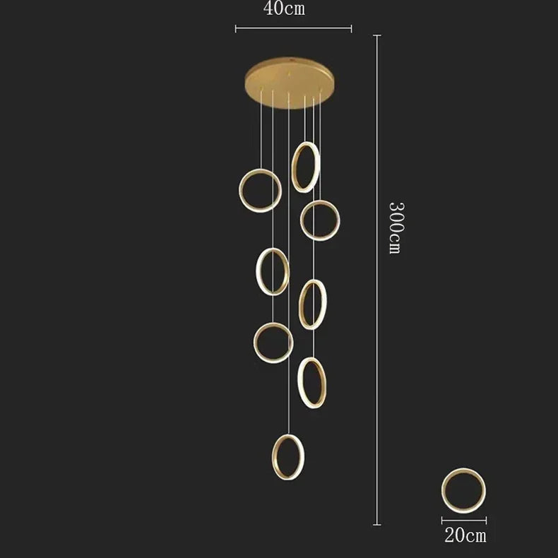 LED Pendant Lights: Modern Minimalist Hanging Chandelier for Living & Dining Room