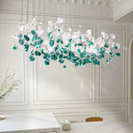 Glass Stone Chandeliers: Modern Luxury LED Pendant Lights for Dining Room Art Decor