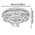 Luxury Crystal LED Chandelier Ceiling Lamp for Living Dining Room