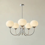 Glass Ball Chandelier Pendant Light for Living Dining Room