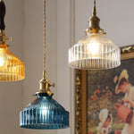 Walnut Wood & Glass LED Pendant Lamp Modern Nordic Style