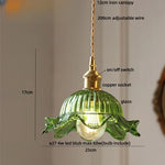 Afralia™ Amber Glass LED Pendant Light Modern Nordic Hanging Lamp