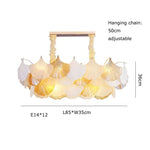 Ginkgo Gold LED Chandelier Fixture for Living Room