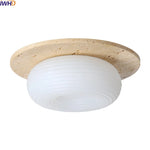 LED Ceiling Lamp Yellow Travertine - Nordic Acrylic Light for Living Room