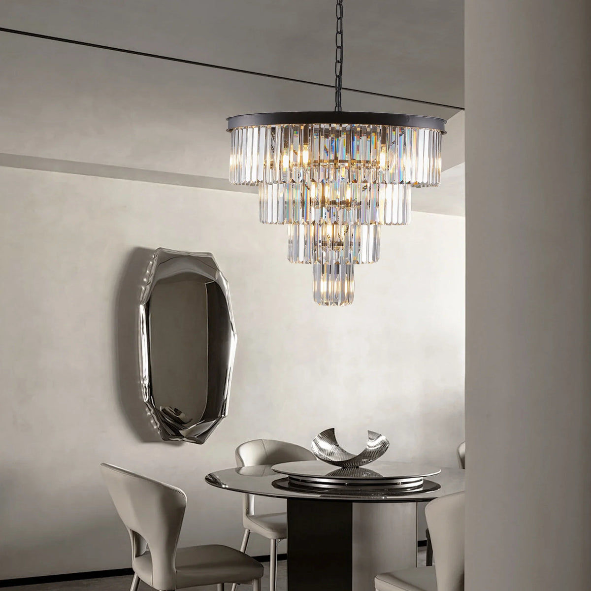 23.6" Gio Crystal Chandelier