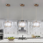 Glass Led Pendant Light Modern Ceiling Lamp Adjustable Living Dining Room