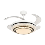 LED Ceiling Fan with Remote Control, Modern ABS Blades, 110V 220V