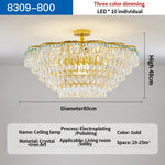 Crystal Light: Elegant Chandelier for Living Room, Dining Room & Bedroom