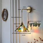 Tiffany Glass LED Wall Light Fixture for Home & Restaurant Décor
