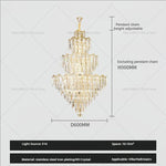 Crystal Chandelier | Modern Luxury Duplex Building Chandelier for Villa and Hotel