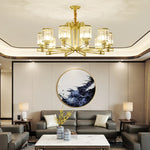Crystal Chandelier: Elegant Chinese Style Lighting for Living Room, Bedroom, and Study