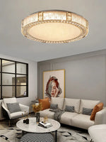 Crystal Glass Luxury Ceiling Chandelier - Gold LED Home Decor