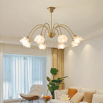 Elegant Flower Chandelier - Modern Retro Medieval Style for Living Room Dining Bedroom