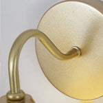 Afralia™ Iron White Glass LED Wall Lamp Sconce Pull Chain Switch Nordic Modern Stair Light