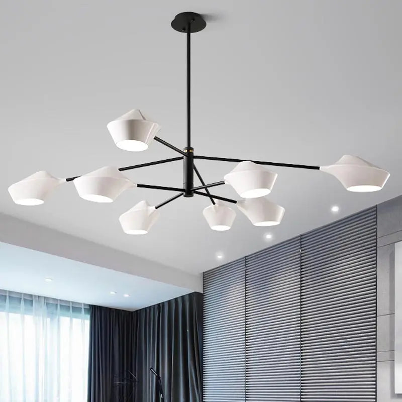 Modern LED Chandelier: Nordic Design Ceiling Light for Bedroom, Living Room, Kitchen, Dining Room