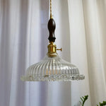 Modern Wood Handle LED Pendant Light for Dining Room, Balcony, Kitchen