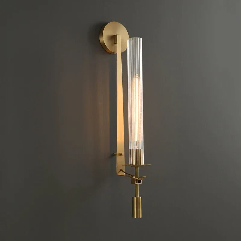 Moon Wall Light: American Style Glass Wall Lamp for Bedroom Decor